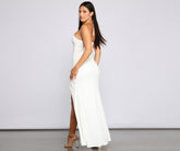 Raise The Stakes High Slit Cutout Dresses
